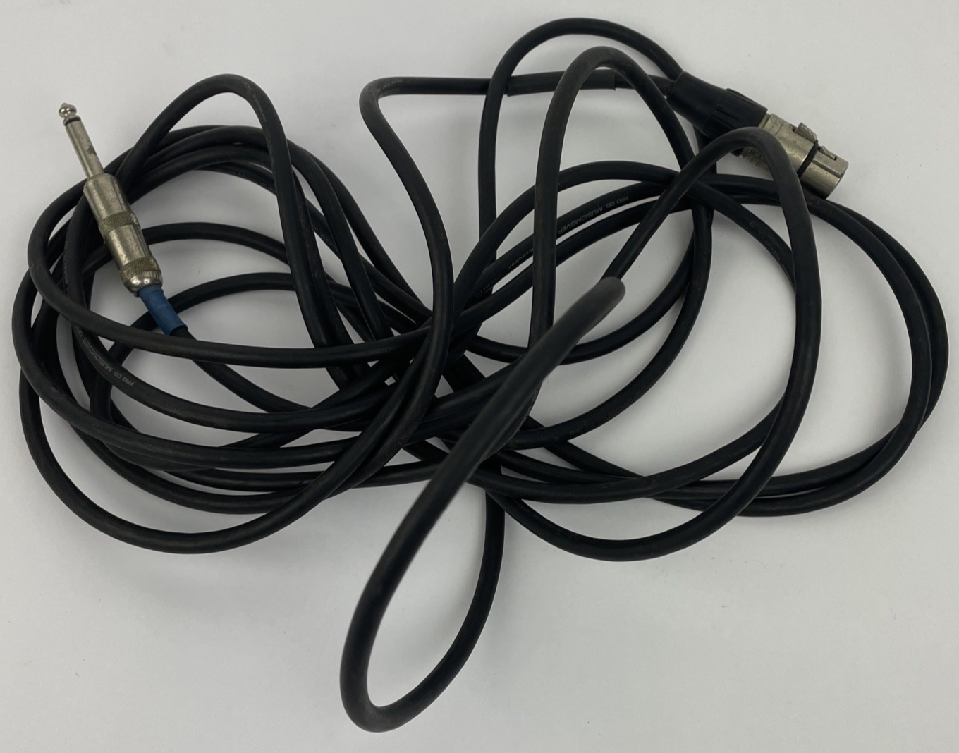 20ft XLR 3-Pin Female to 1/4" Mono Plug Shielded Microphone Mic Audio Cable Cord