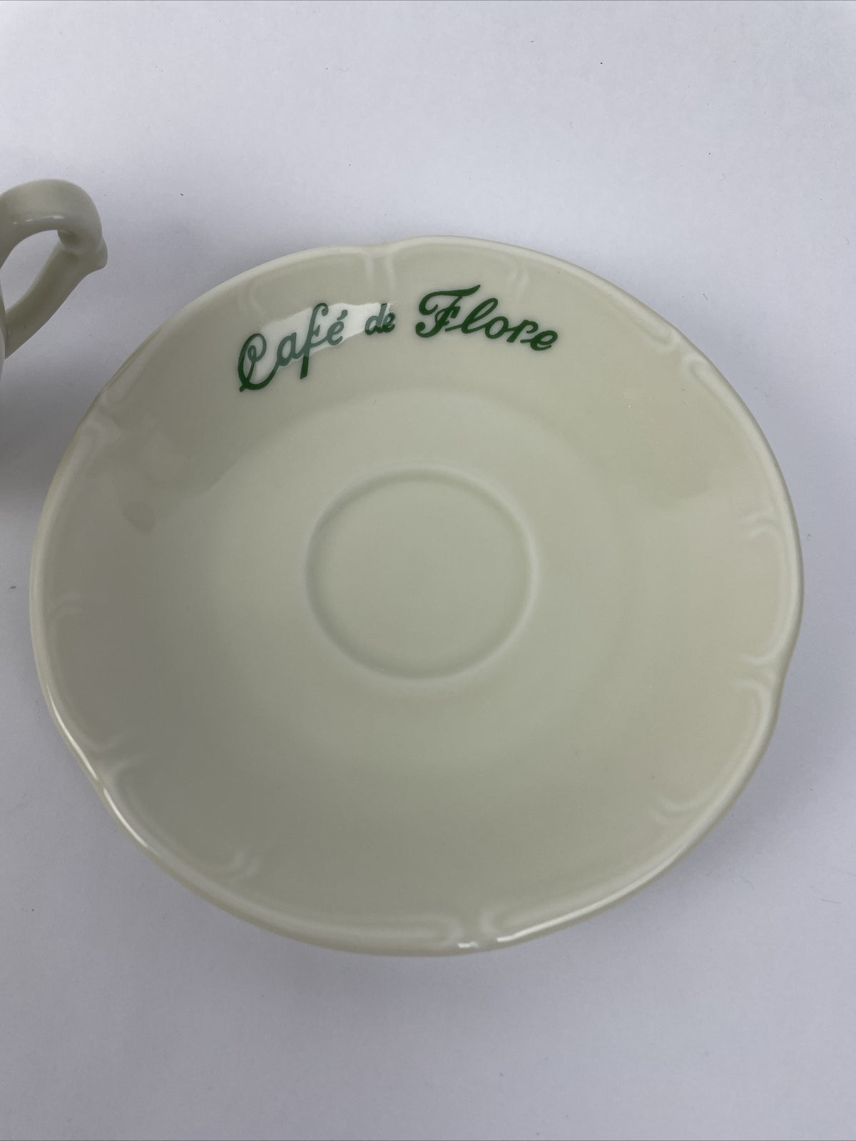 Apilco France Porcelain Cafe De Flore Espresso Cup & Saucer - LOOK