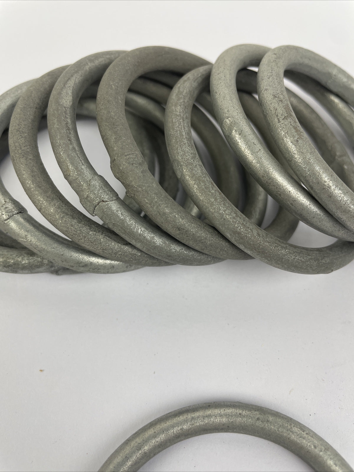 Lot of 10 x Metal Ring Welded, 2.15" Internal Diameter OD - approx 2.5" - LOOK