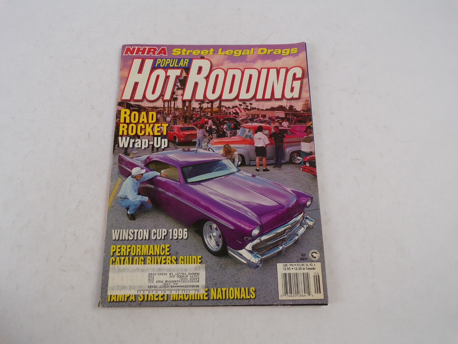 June 1996 Hot Rodding Magazine NHRA Street Legal Drags Road Rocket Wrap-Up Cup