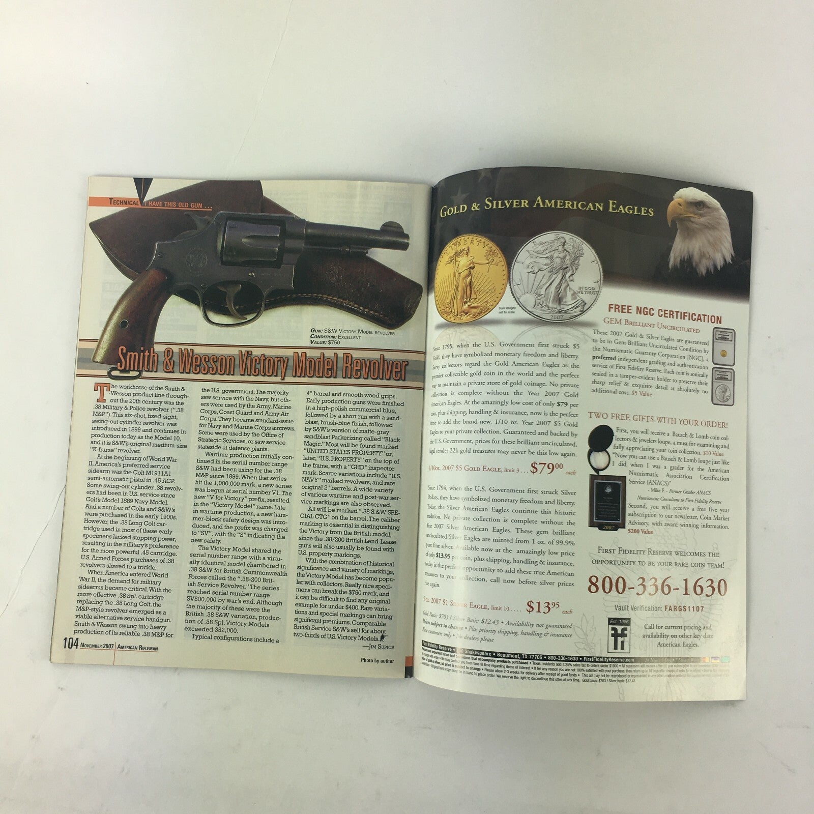 November 2007 American Rifleman Born of Africa Kimber's Caprivi .375 H&H Mag.