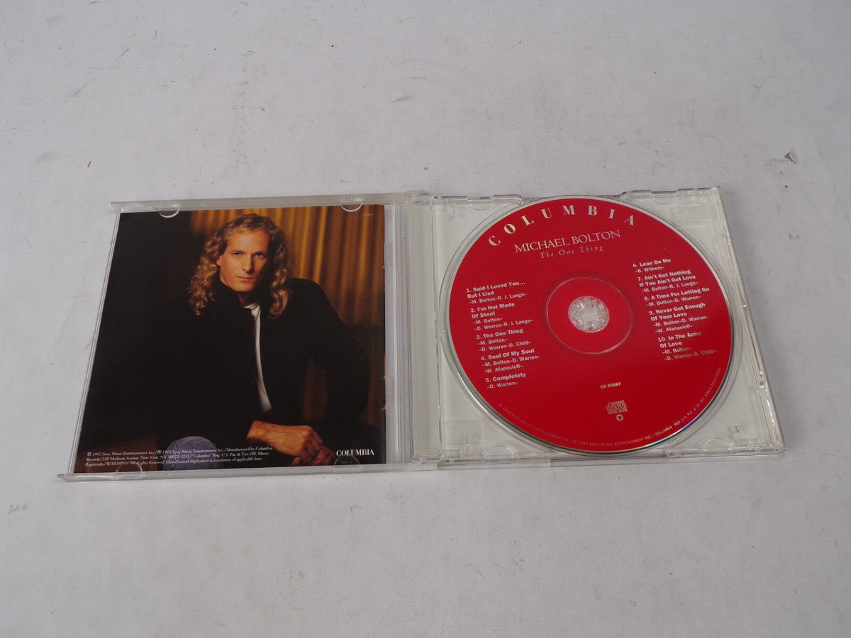 Michael Bolton The One Thing Said I Loved You But I Lied I'm Not Made Of CD#62