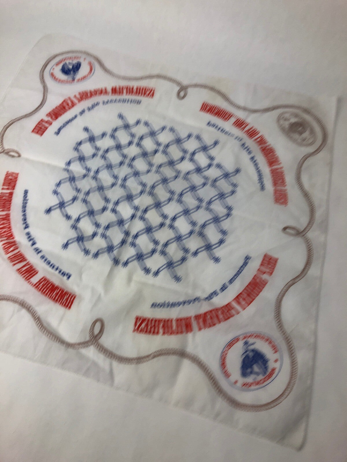 PRCA Professional Rodeo Cowboys Association Smokey Bear fire prevention bandanna