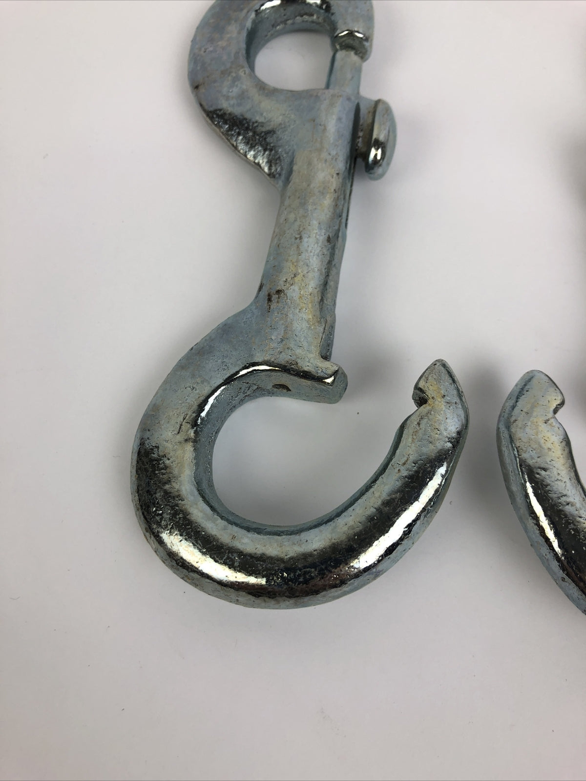 Lot of 2 x Campbell Chain T7601471 3/4" Rigid Zinc Open Eye Bolt Snap, #251
