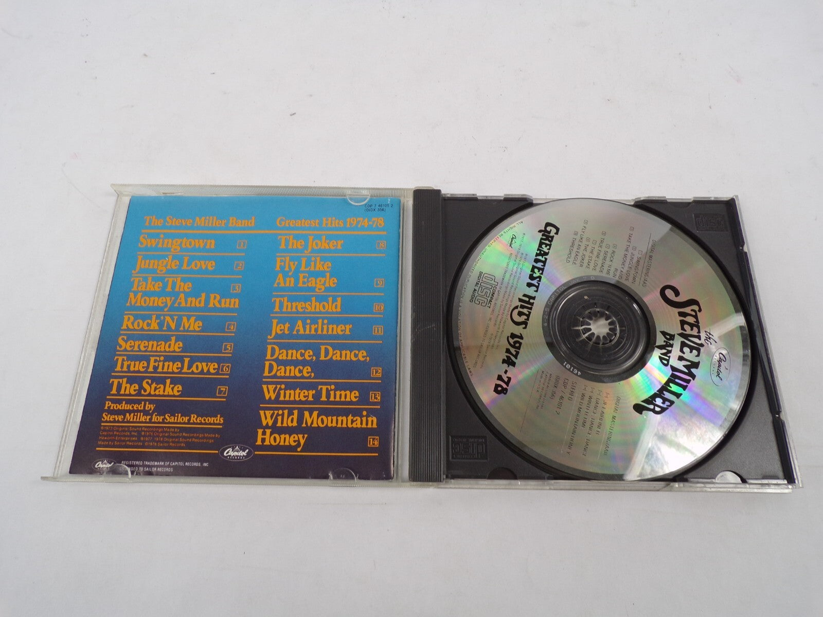 The Steve Miller BAnd Greatest Hits Take The Money And Run Serenade True CD#30