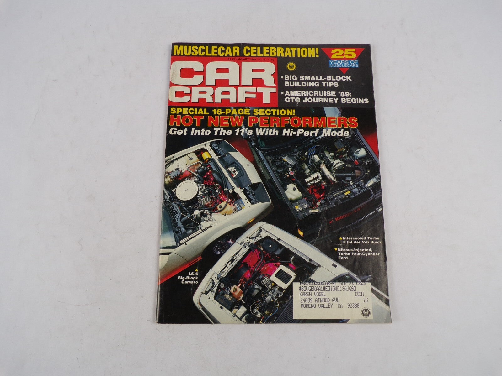 January 1989 Car Craft Musclecar Celebration! Special 16-Page Section! Hot New