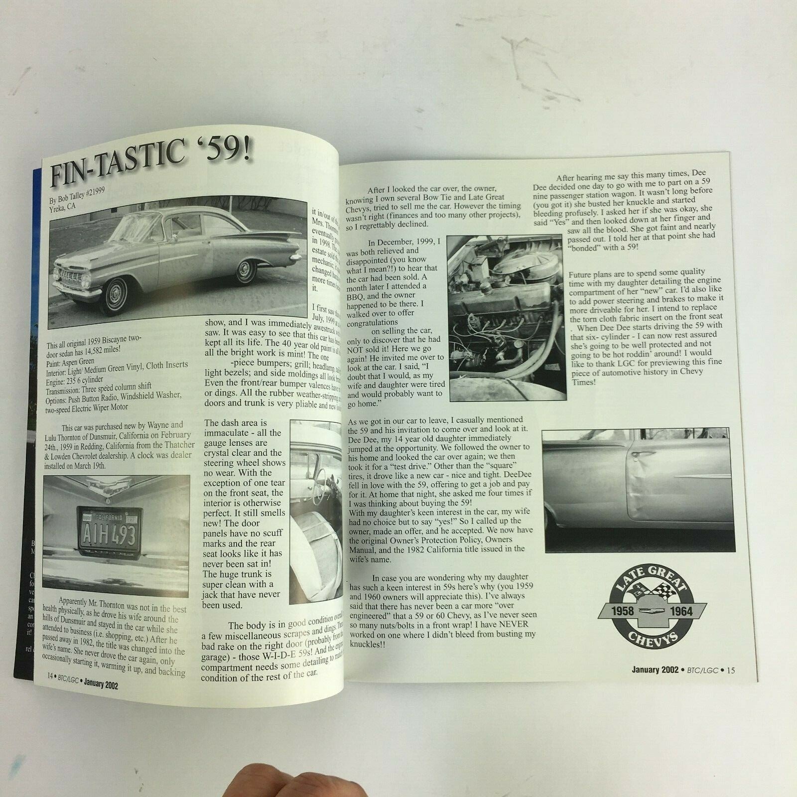 January 2002 Chevy Times Magazine Castal Classic Cruise-In 2002 Registration