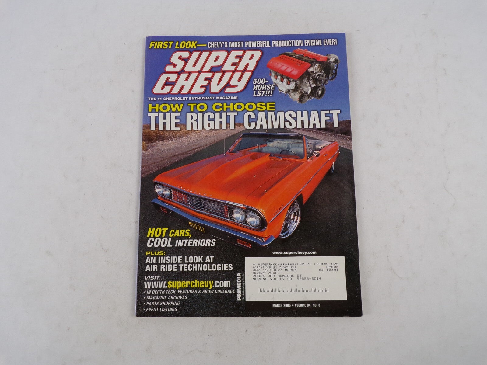 March 2005 Super Chevy How To Choose The Right Camshaft An Inside Look At Air