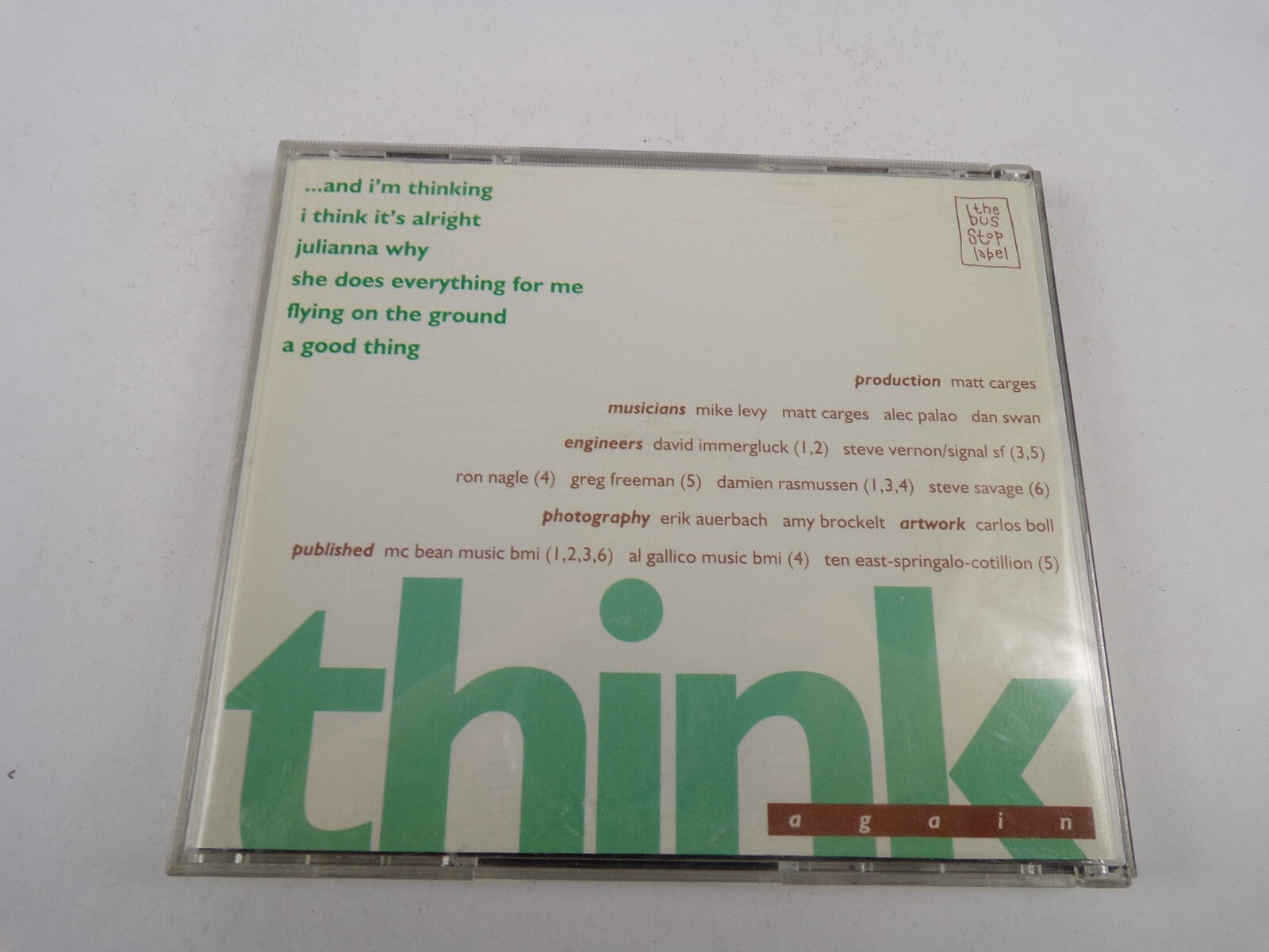 The Sneetches Think Again And I'm Thinking I Think It's Alright CD#30