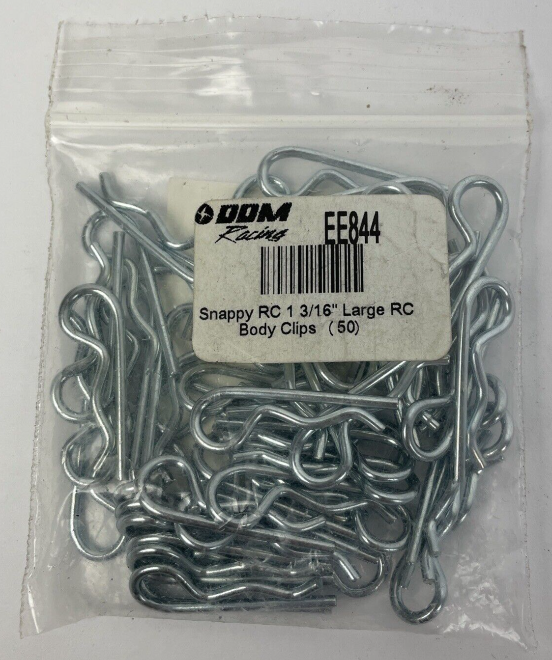 DDM Racing SNAPPY RC 1 3/16" LARGE RC Body Clips - 50 Count