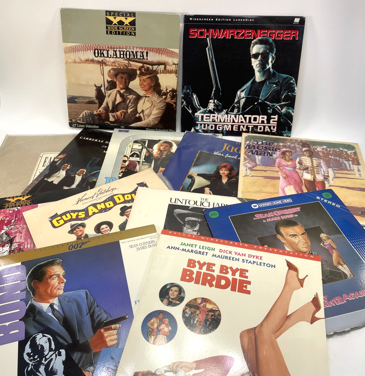 Lot 0f 13 Laserdisc s The Untouchables 007 James Bond My Fair Lady Terminator 2
