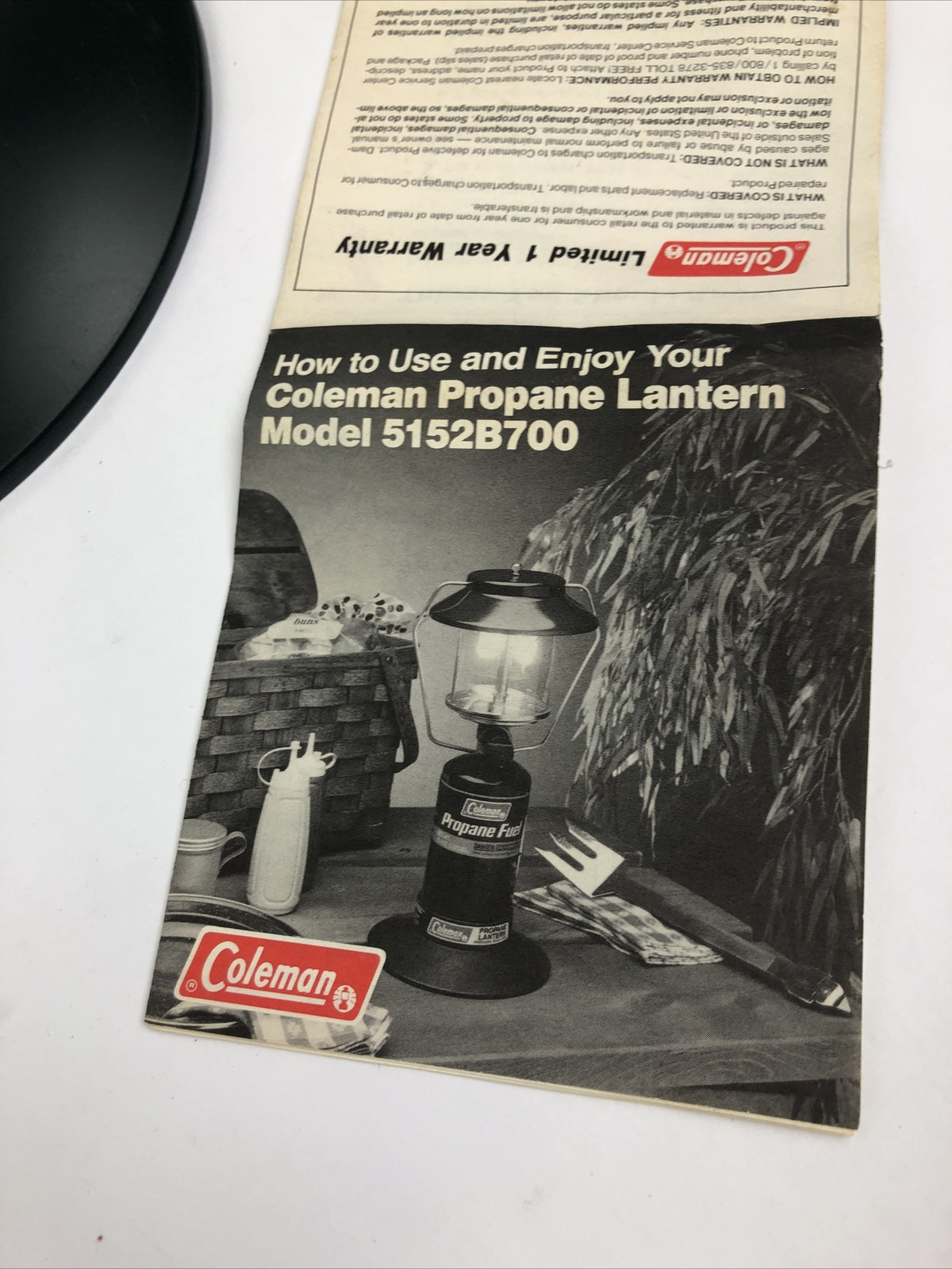 VINTAGE Coleman Two Mantle Propane Camping Lantern MODEL - 5152D700 NOS LOOK