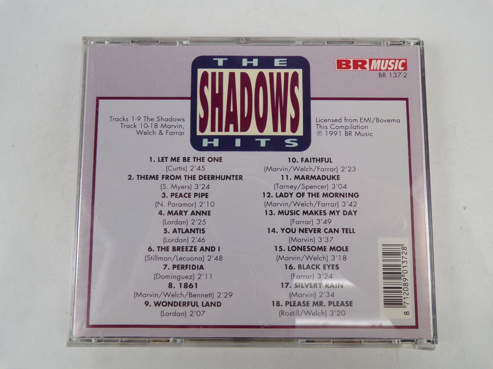 The Shadows Hits Faithful Theme From The Deerhunter Atlantis CD#33