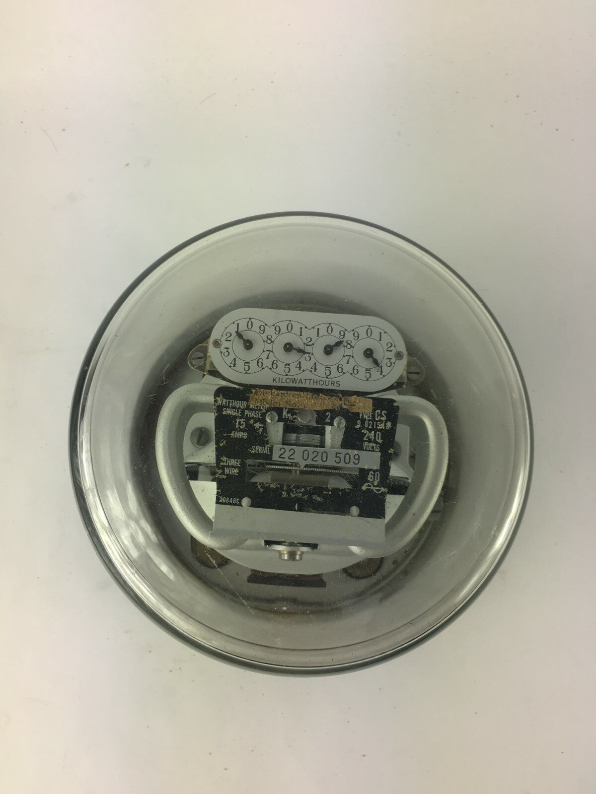 Richardson Electric Kilowatt Hours RMF Single Stator WattHour Meter Type CS 240v
