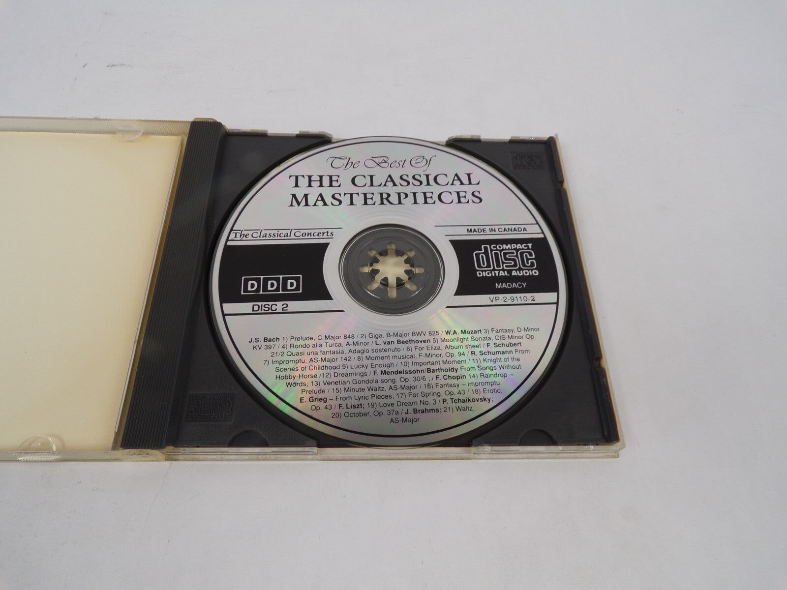 The Best Of The Classical Masterpieces J.S.Bach Prelude. W.A. Mozart CD#68