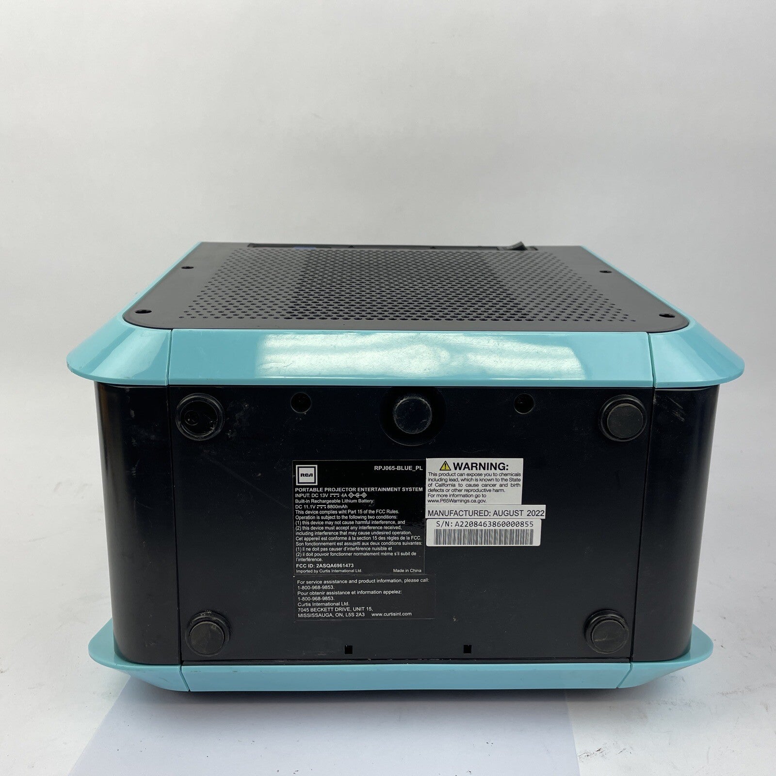 RCA Projector - Portable Entertainment System RP J065- Baby Blue - LOOK