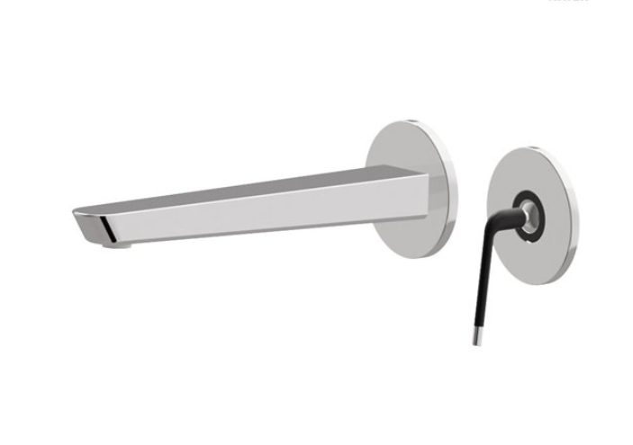 Newform O'Rama 68430 polished chrome wall-mounted single lever basin mixer faucet