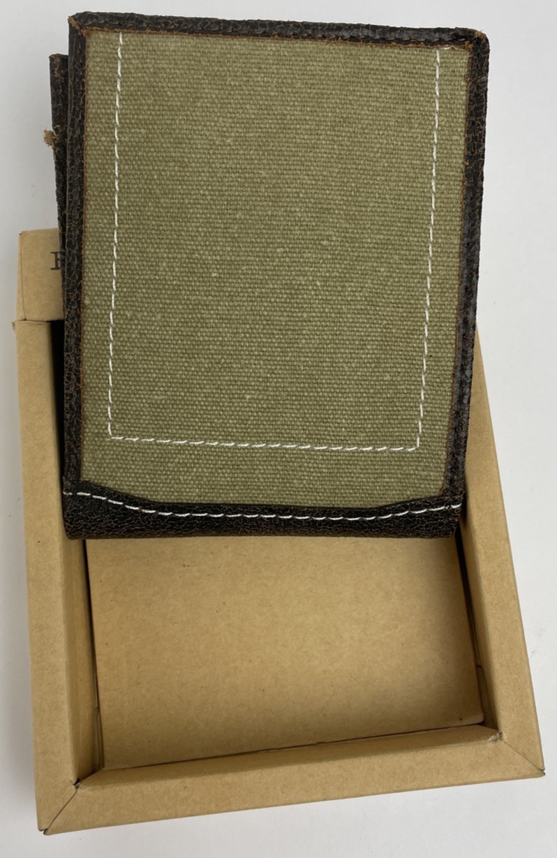 Bill Adler 1981 Brown Men's Bifold Leather Wallet Slim Billfold Wallet Handmade
