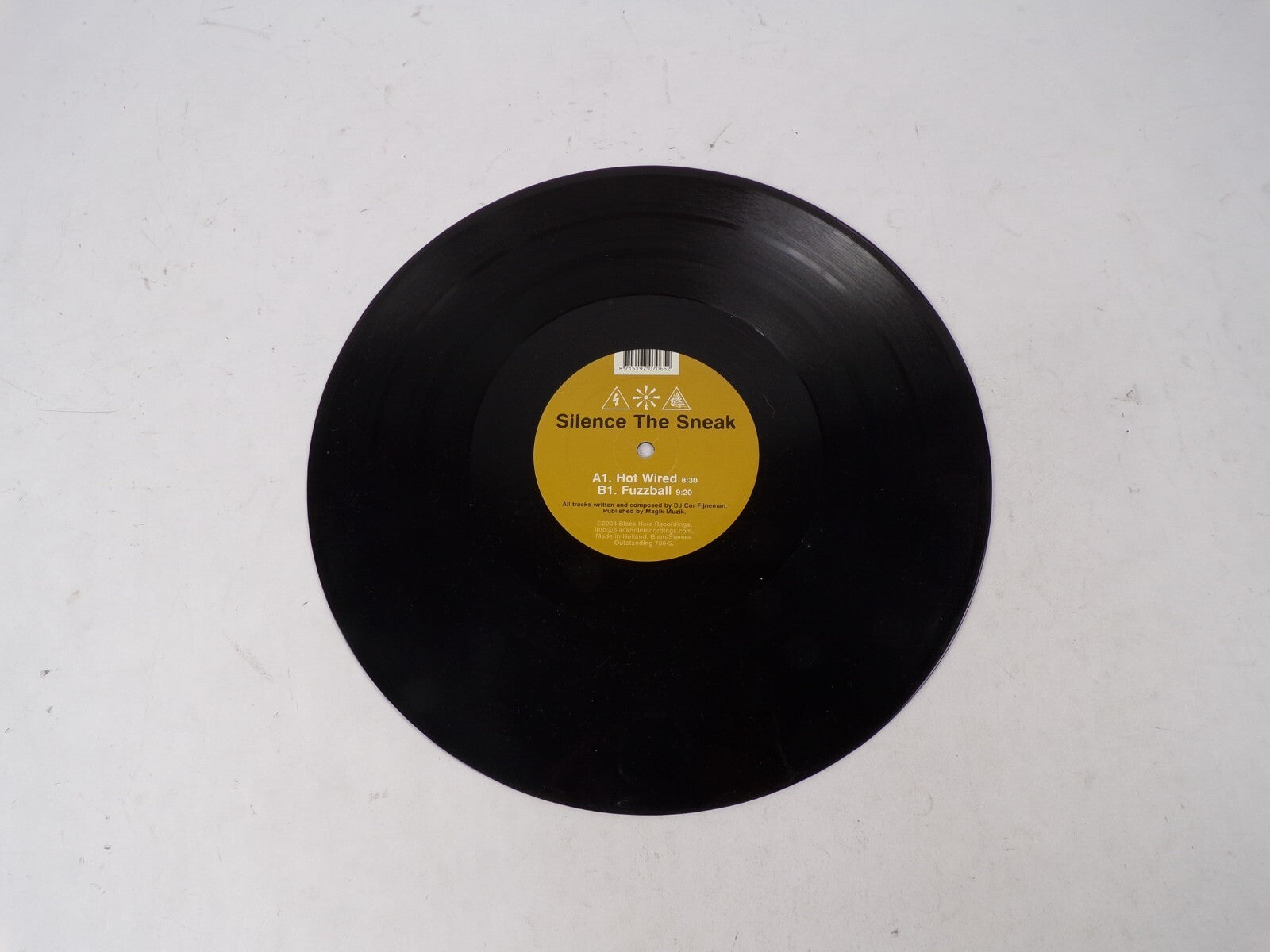 Outstanding Silence The Sneak Hot Wired Fuzzball Vinyl Record
