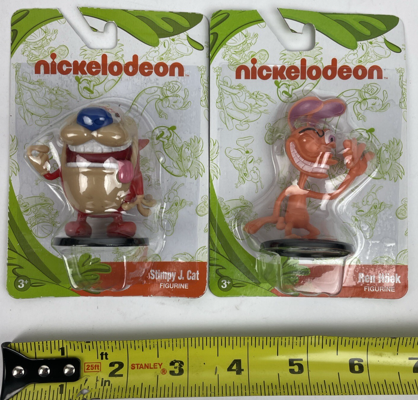 New Nickelodeon Ren Höek & Stimpy J. Cat Figurines Set REN & STIMPY Cake Toppers