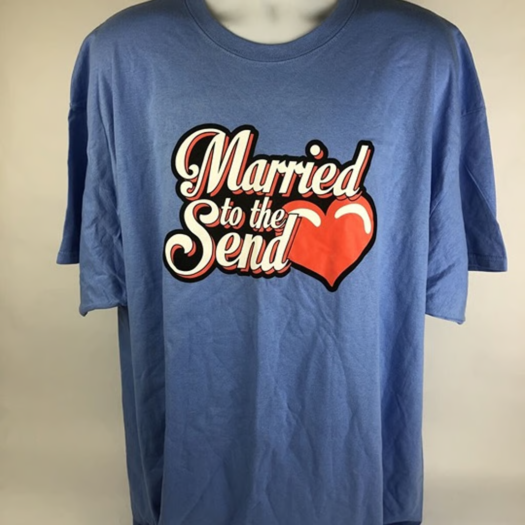 NELK BOYS Full Send " Married to the Send " TRIPLE XL 3XL B Blue SS T-Shirt RARE
