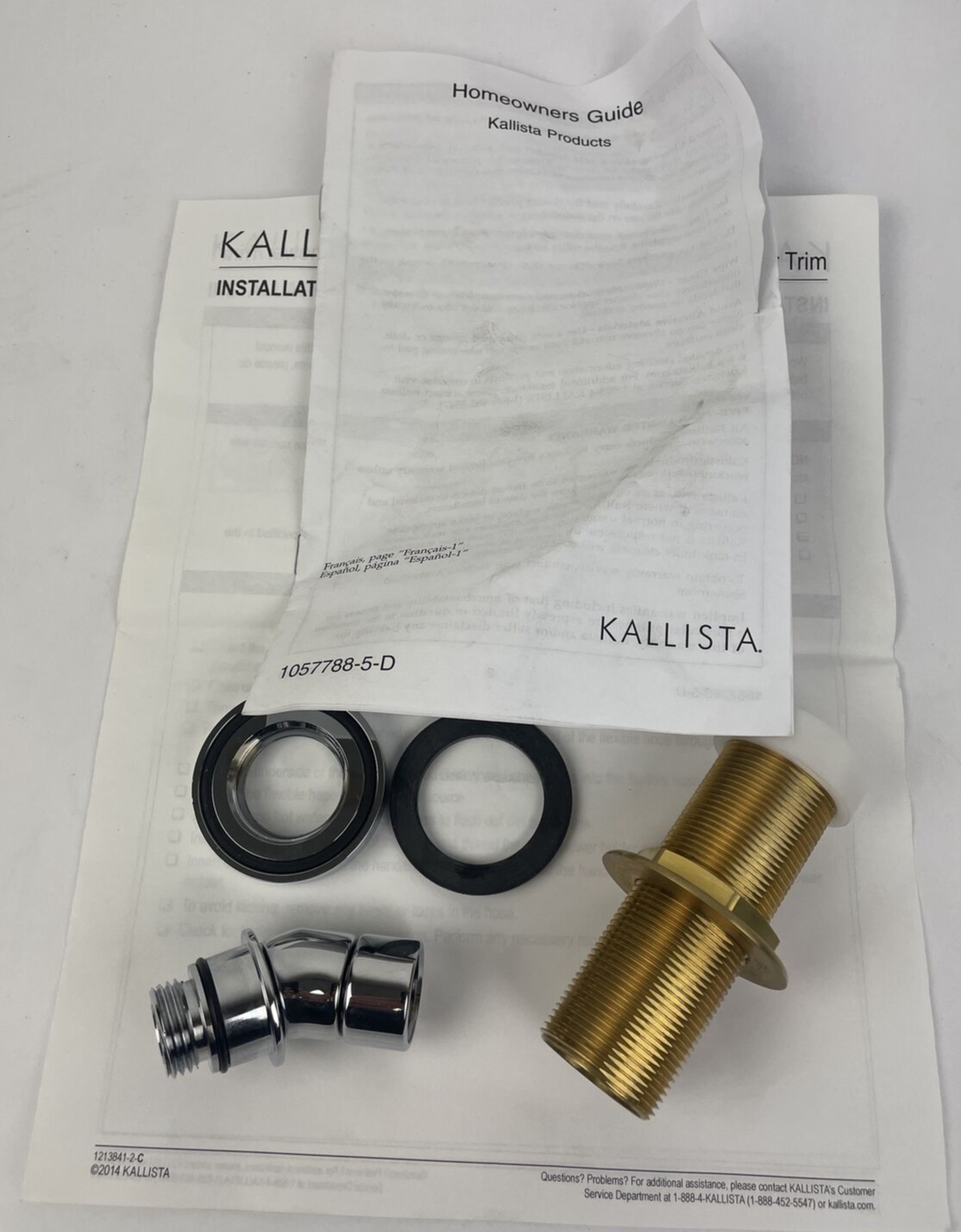 Kallista P21663-00-CP - Contemporary Deck Mount Handshower Trim - Chrome