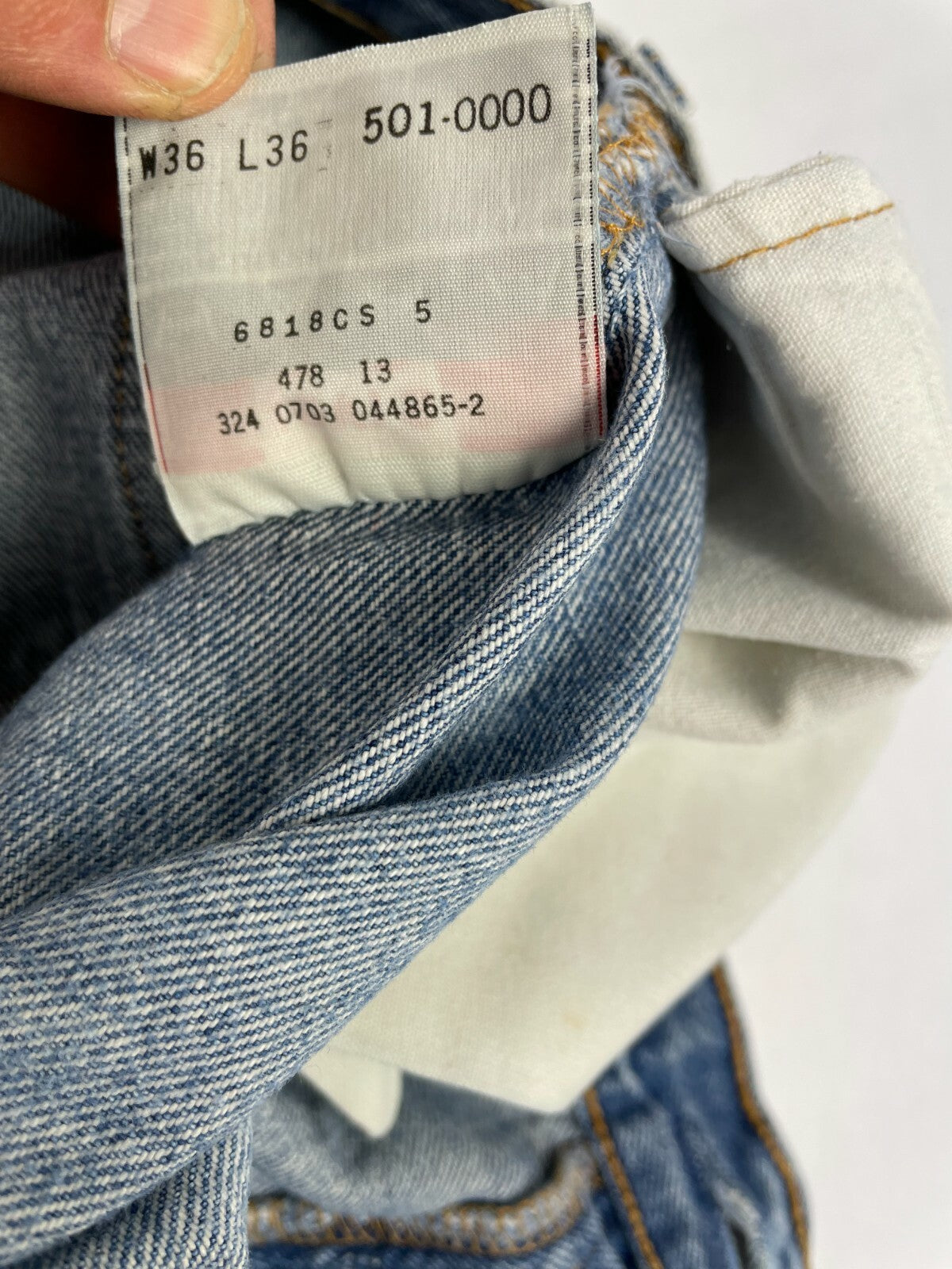 Levi's Men's Blue 501 Regular Fit Straight Leg Jeans Size W 36 L 36