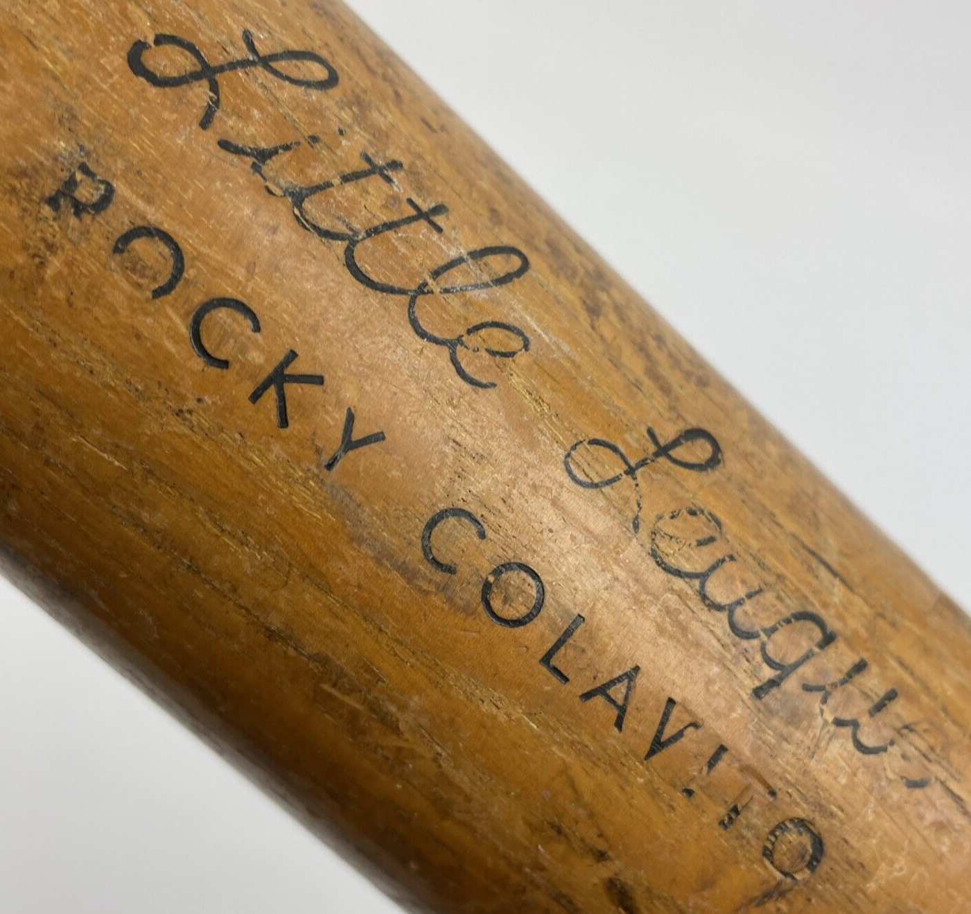 RARE VINTAGE JC HIGGINS 1719 Rocky Colavitio BASEBALL BAT 1950 LITTLE LEAGUE MLB