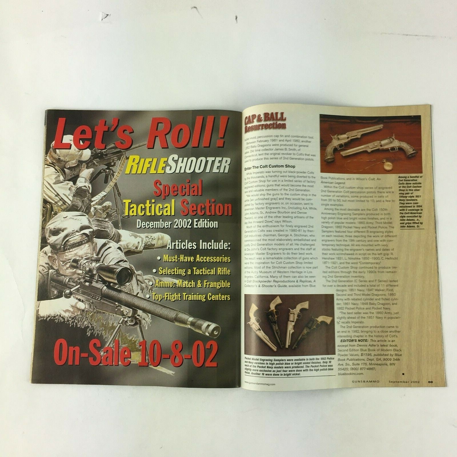 September 2002 Guns&Ammo Magazines Buyer's Guide 44 Mag Roundup T/G Omega .50