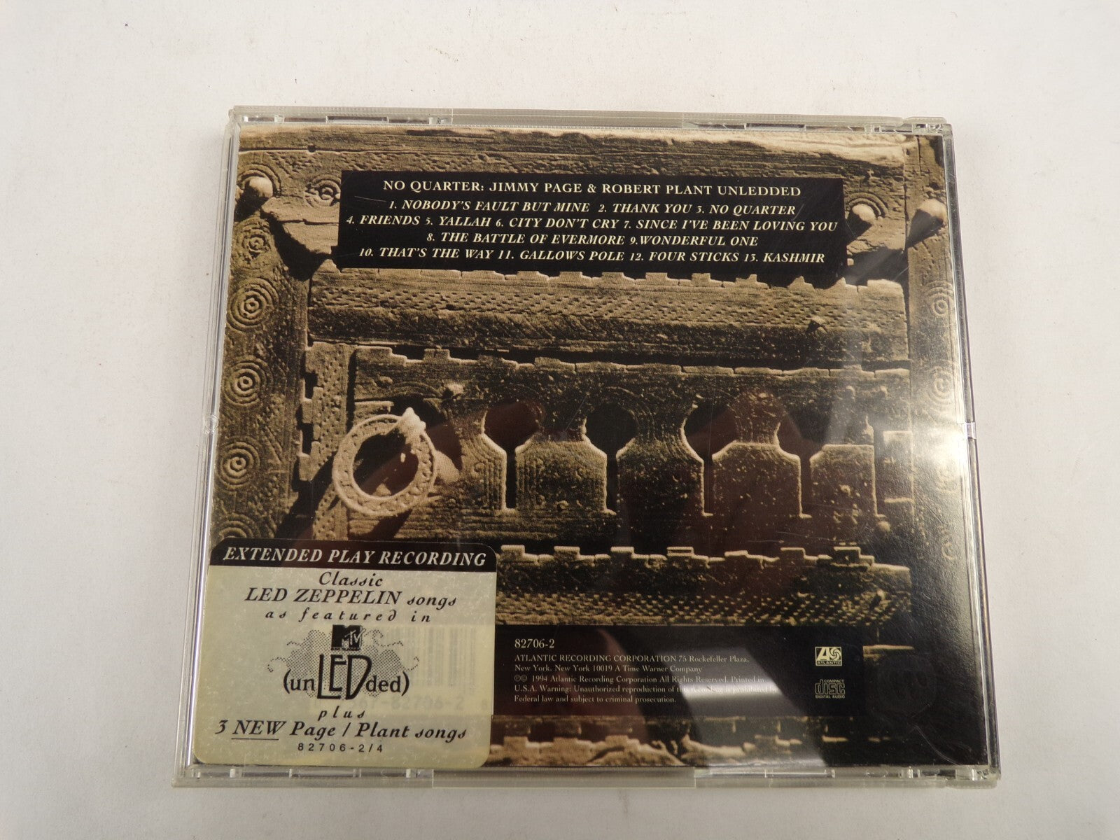 No Quarter Jimmy Page & Robert Plant Unledded Thank You Friends CD#53