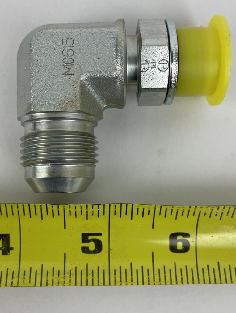 OEM PARKER 16-10C50X-S NEW 90 ELBOW MALE 1" JIC 37 FLARE X 5/8" MALE ADJ ORB SS