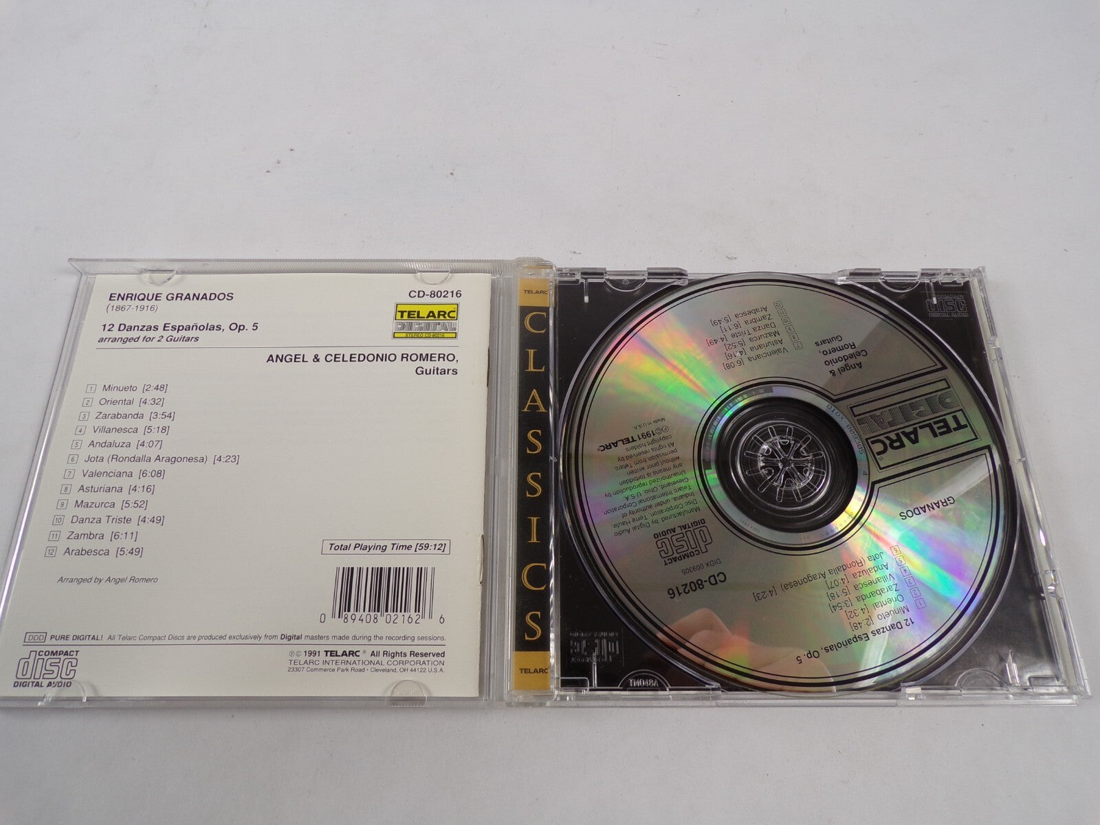 Danzas Espanolas Angel & Celedonio Romero Guitars CD#43
