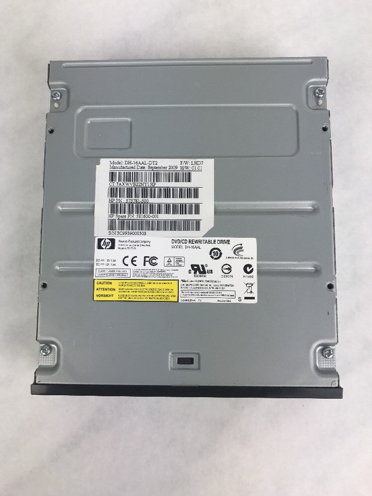 HP Sata DVD-RW Lightscribe Drive DH-16AAL-DT2 575781-500 581600-001