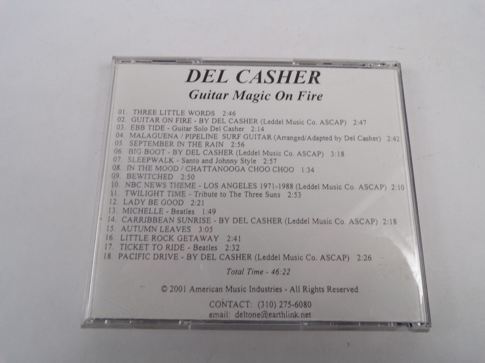 Del Casher Guitar Magic On Fire Three Little Words Bewitched Lady Be Good CD#31