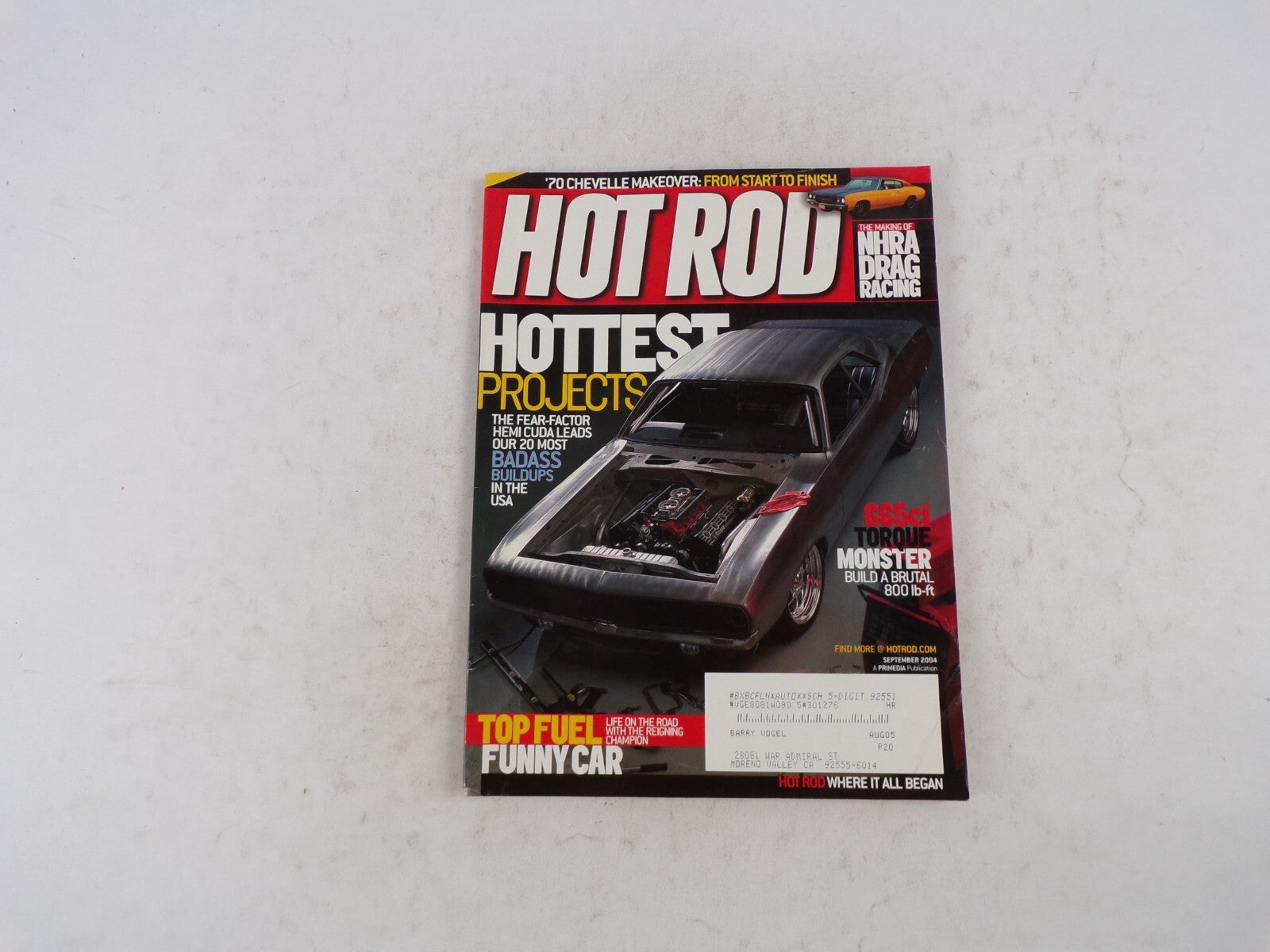 September 2004 Hot Rod Hottest Projects The Fear-Factor Hemi Cuda Leads Our 20