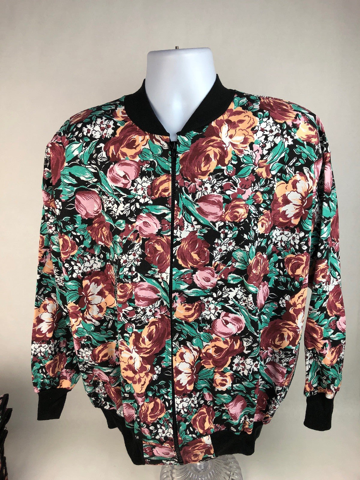 AVON VINTAGE FLORAL GARDEN'S SIPPER JACKET LARGE - X LARGE NEW NOS 1990’s FSTSHP