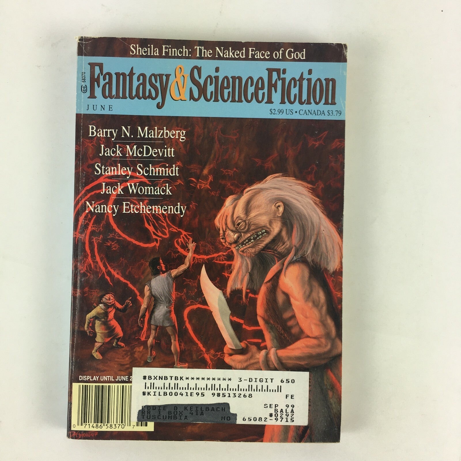 June Fantasy&Science Fiction Barry N.Malberg Jack McDevitt Stanley SchmidtSheila