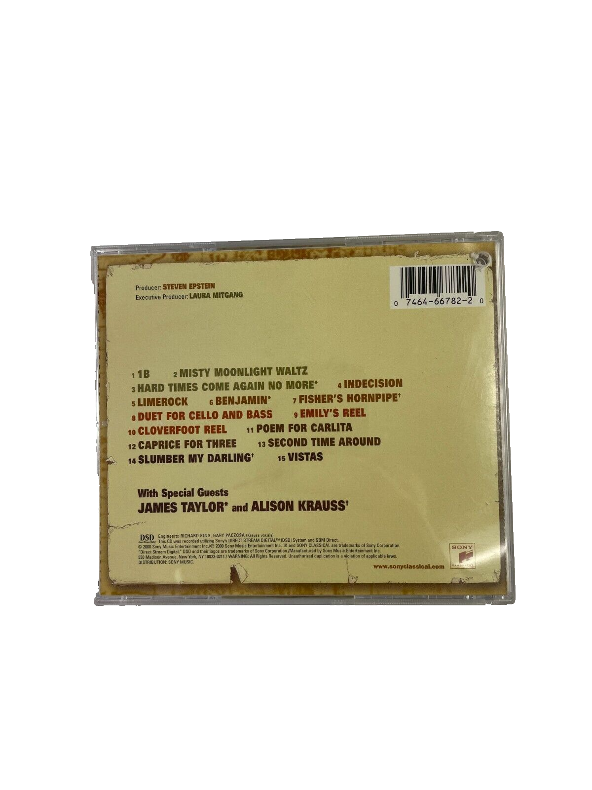 Yo-Yo Ma Edgar Meyer Mark O'Connor Apalachian Journey Misty Moonlight #M-N-O