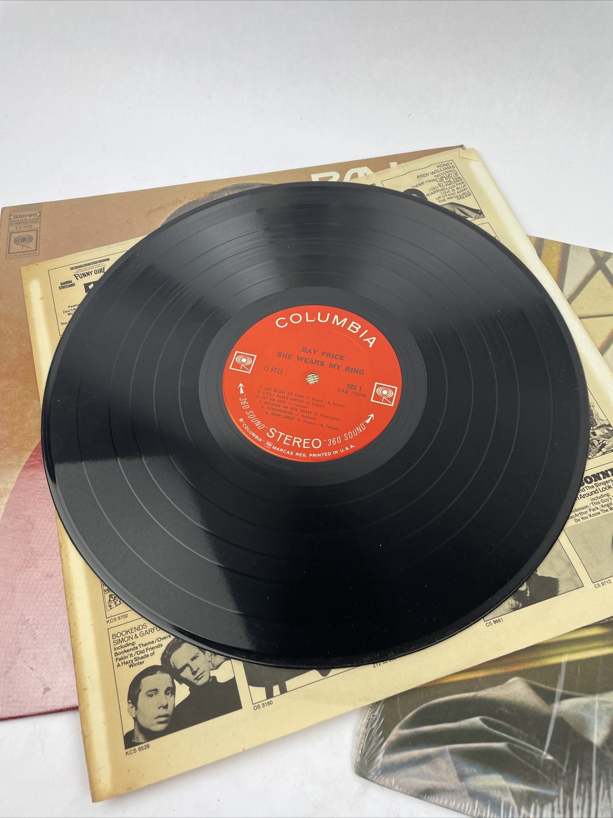 Lot 2 x Ray Price "She Wears My Ring"+ She's Got to be a Saint LP Vinyl Record