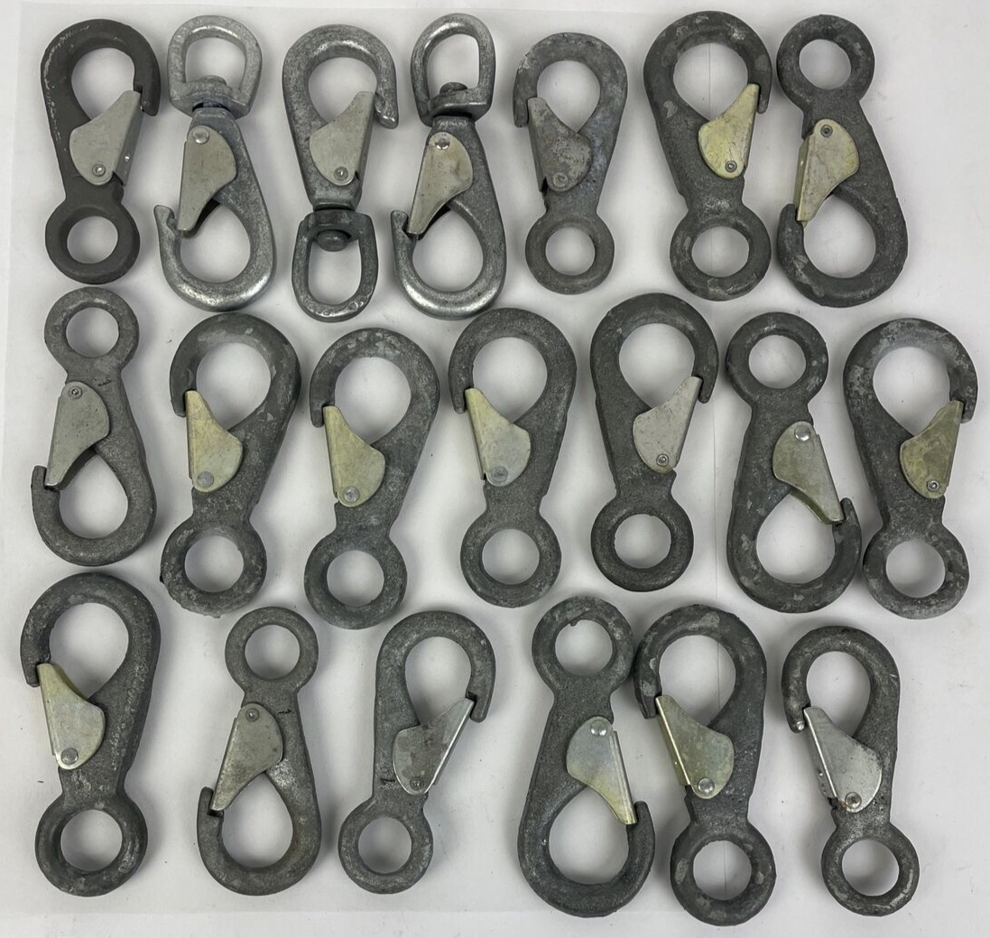 Heavy duty boat snap hooks lot of 20 3-1/4 inch