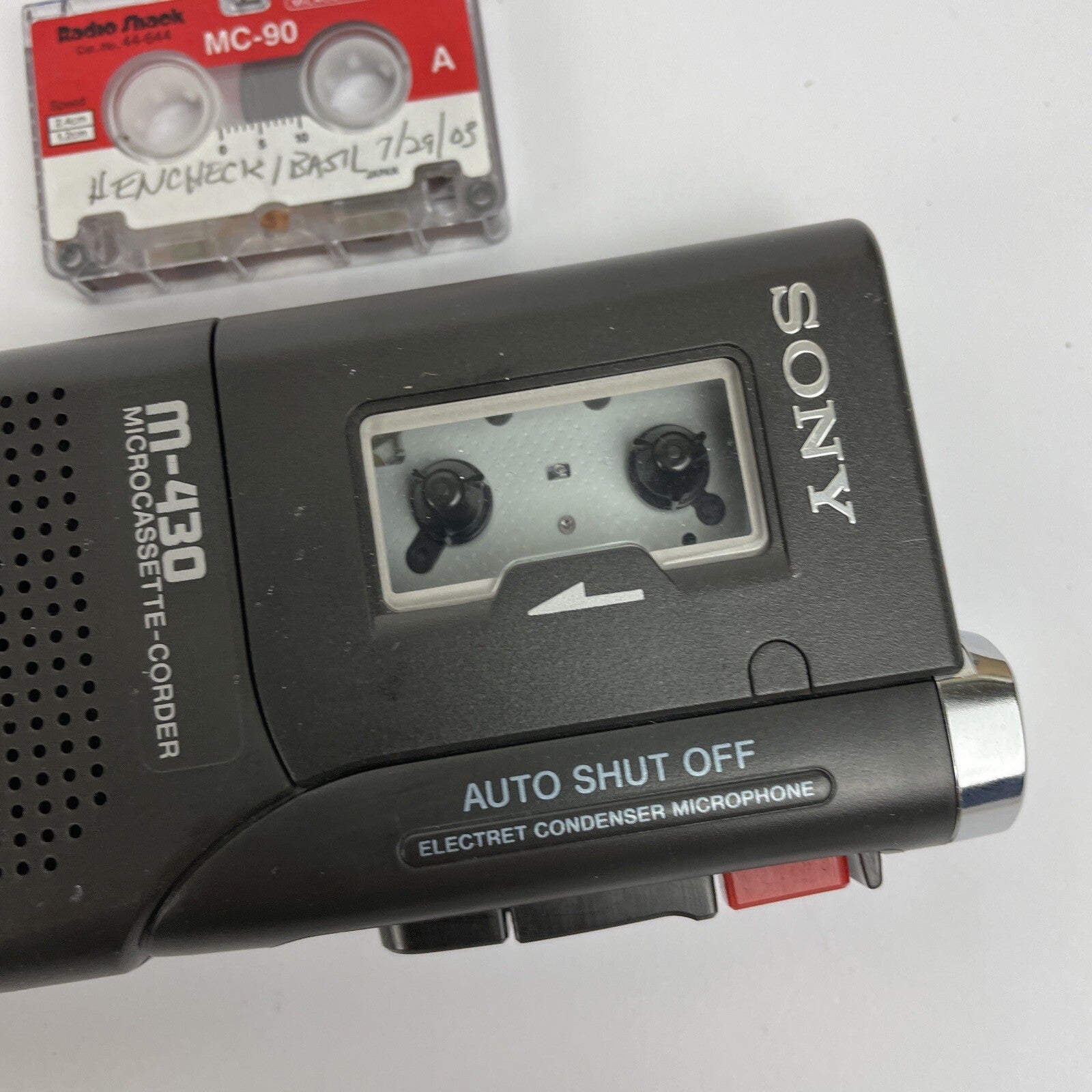 Sony M-430 Microcassette Handheld Tape Voice Recorder - Parts Or Repair