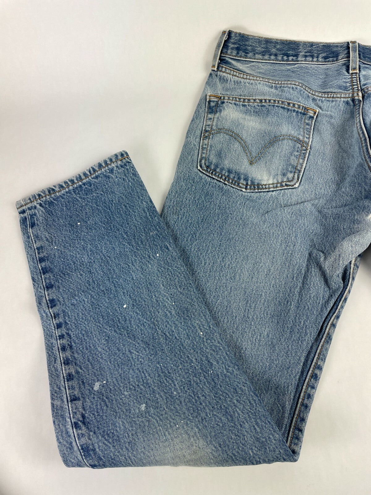 Levi's Men's Blue 501 Regular Fit Straight Leg Jeans Size W 36 L 36