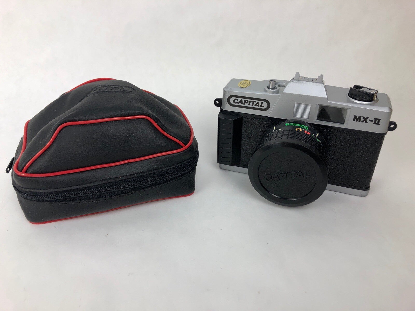 Capital MX-II 35mm SLR Film Camera With Case and Manual (no pic) Mint Condition
