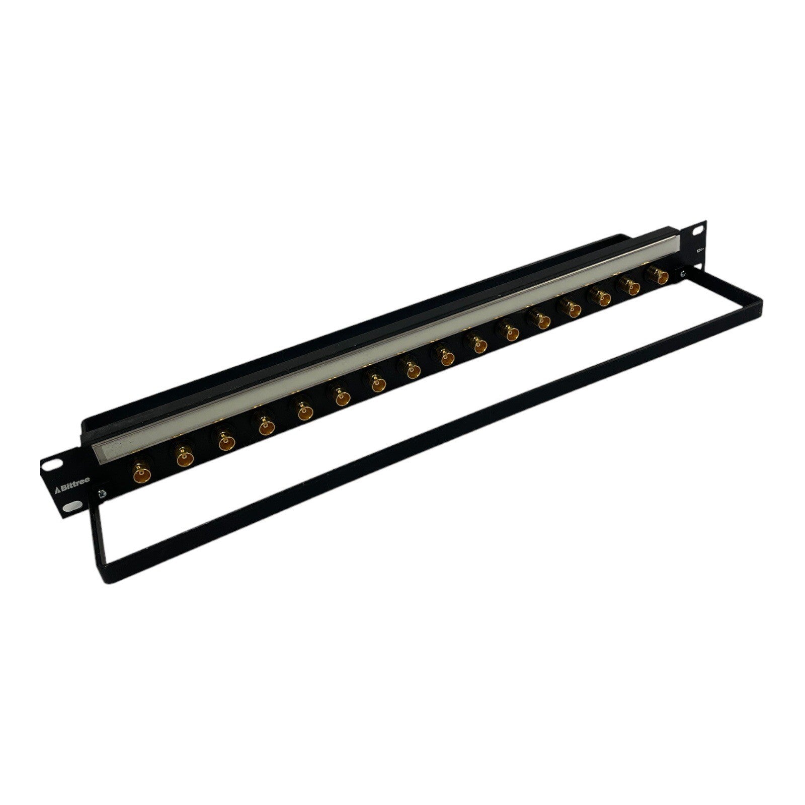 Bittree BH-B124A1B12 12G+ BNC Coaxial Bulkhead Panel 1x24 Jack Configuration 1RU