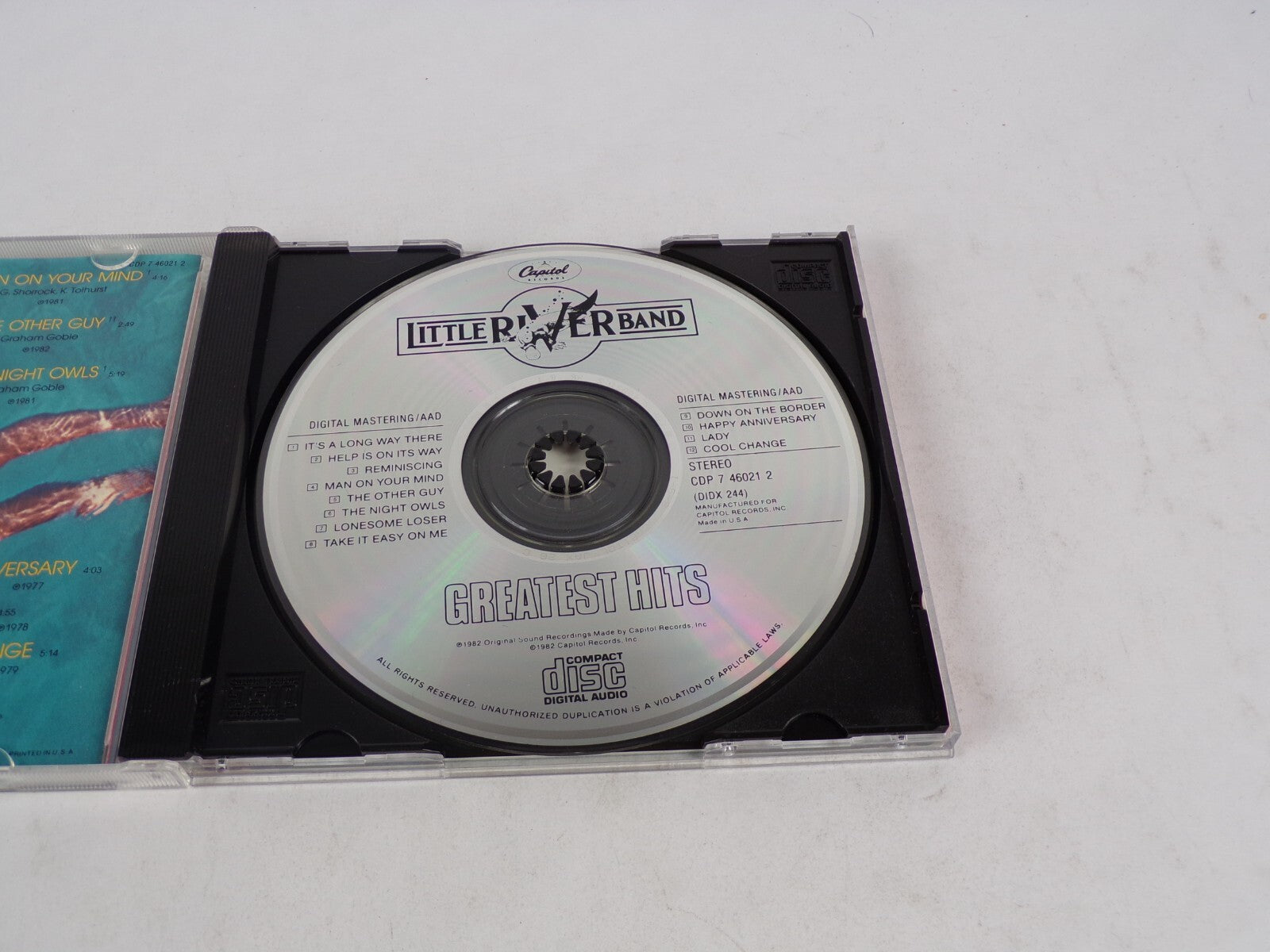 Little River Band Greatest Hits Capitol Man On Your Mind The nIght Owls CD#54