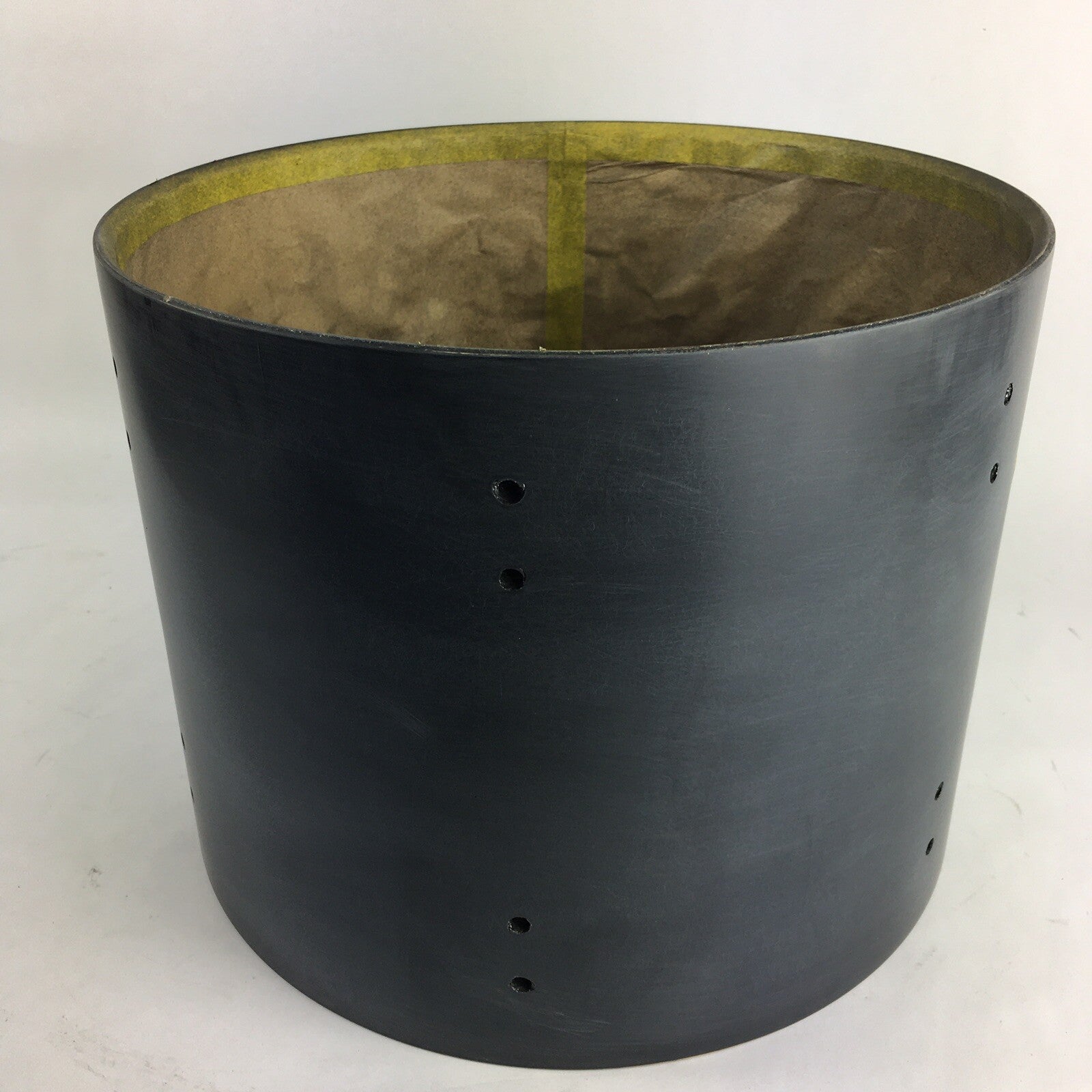 Premier Artist Maple 13” Tom Drum Shell - Unfinished Raw Black
