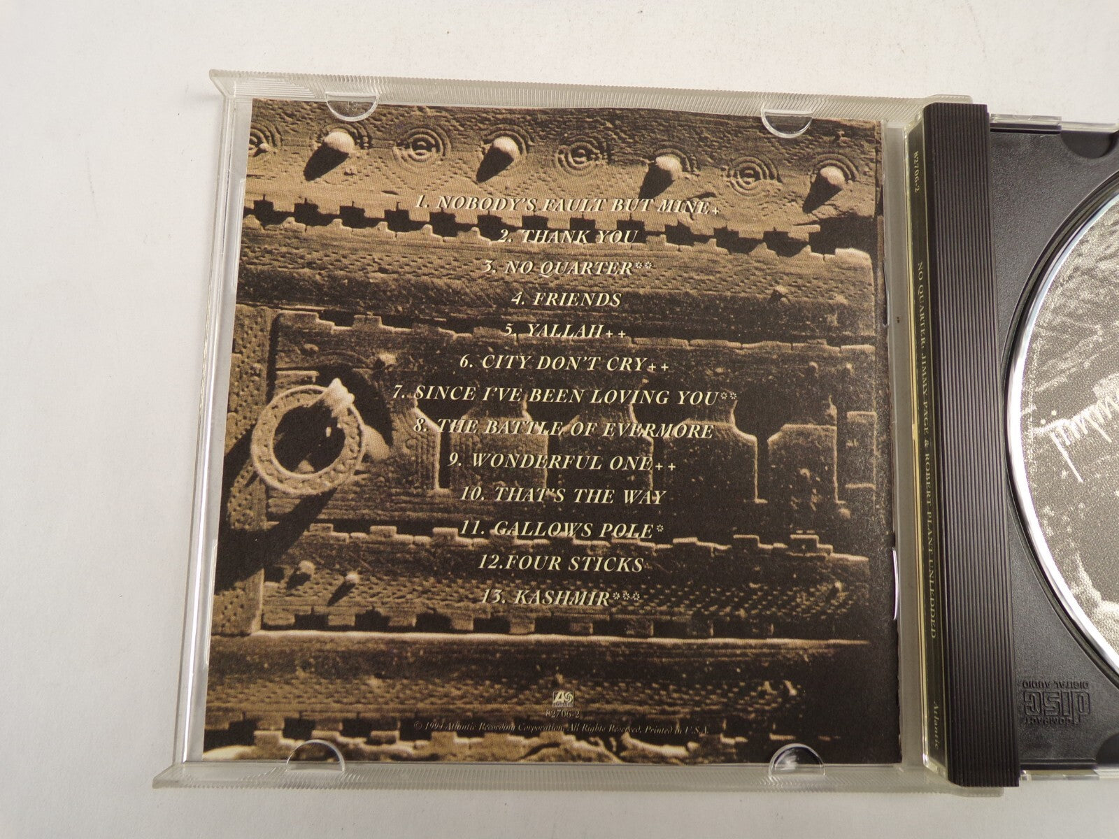 No Quarter Jimmy Page & Robert Plant Unledded Thank You Friends CD#53