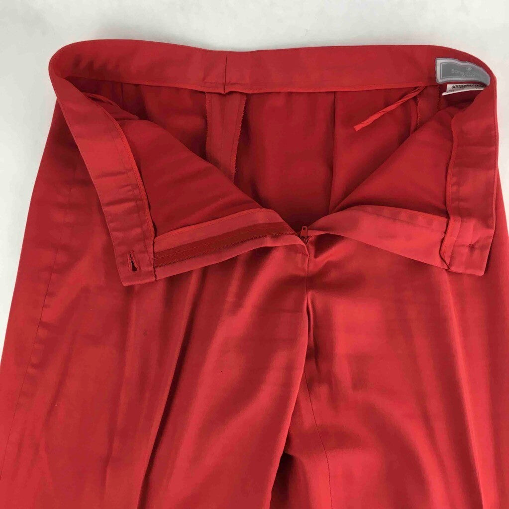 Bandas Rojas Womens Dress Pants Red Flat Front Zipper Fly Cuffs Stretch 42 30x32