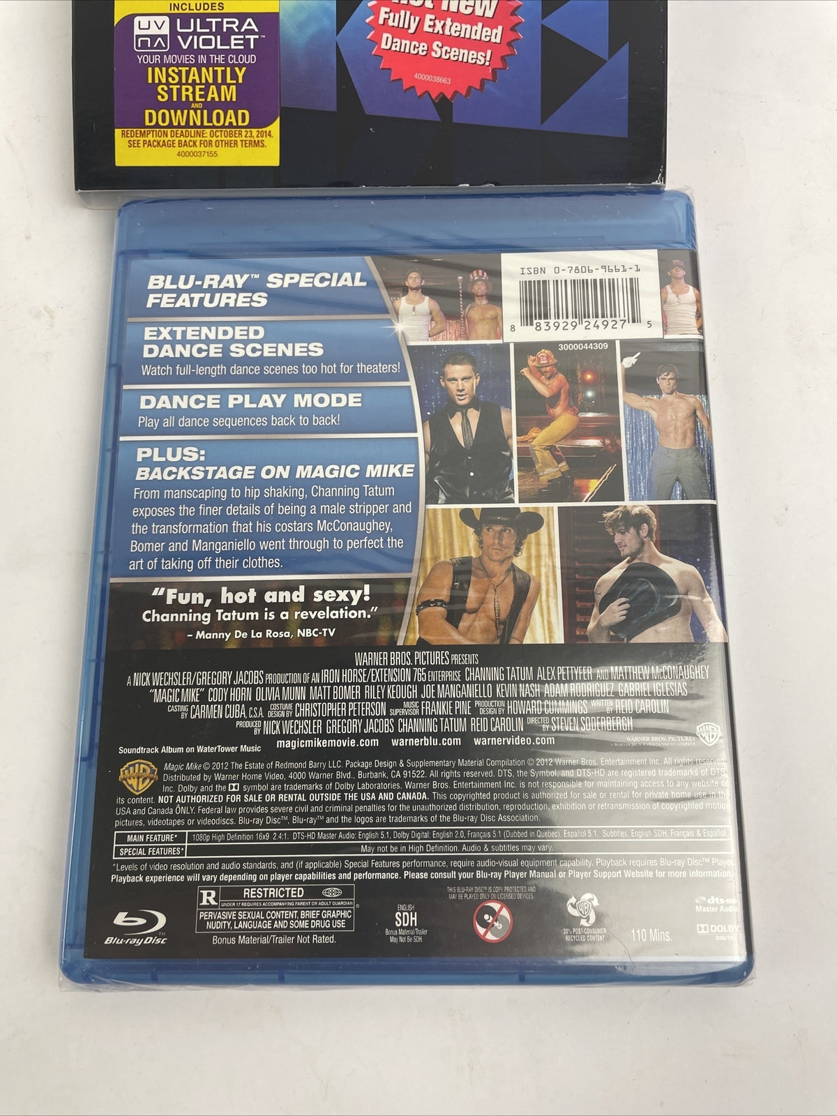 NEW Magic Mike (Blu-ray + DVD + Digital Copy, 2012, 2-Disc Set w Slipcover) LOOK