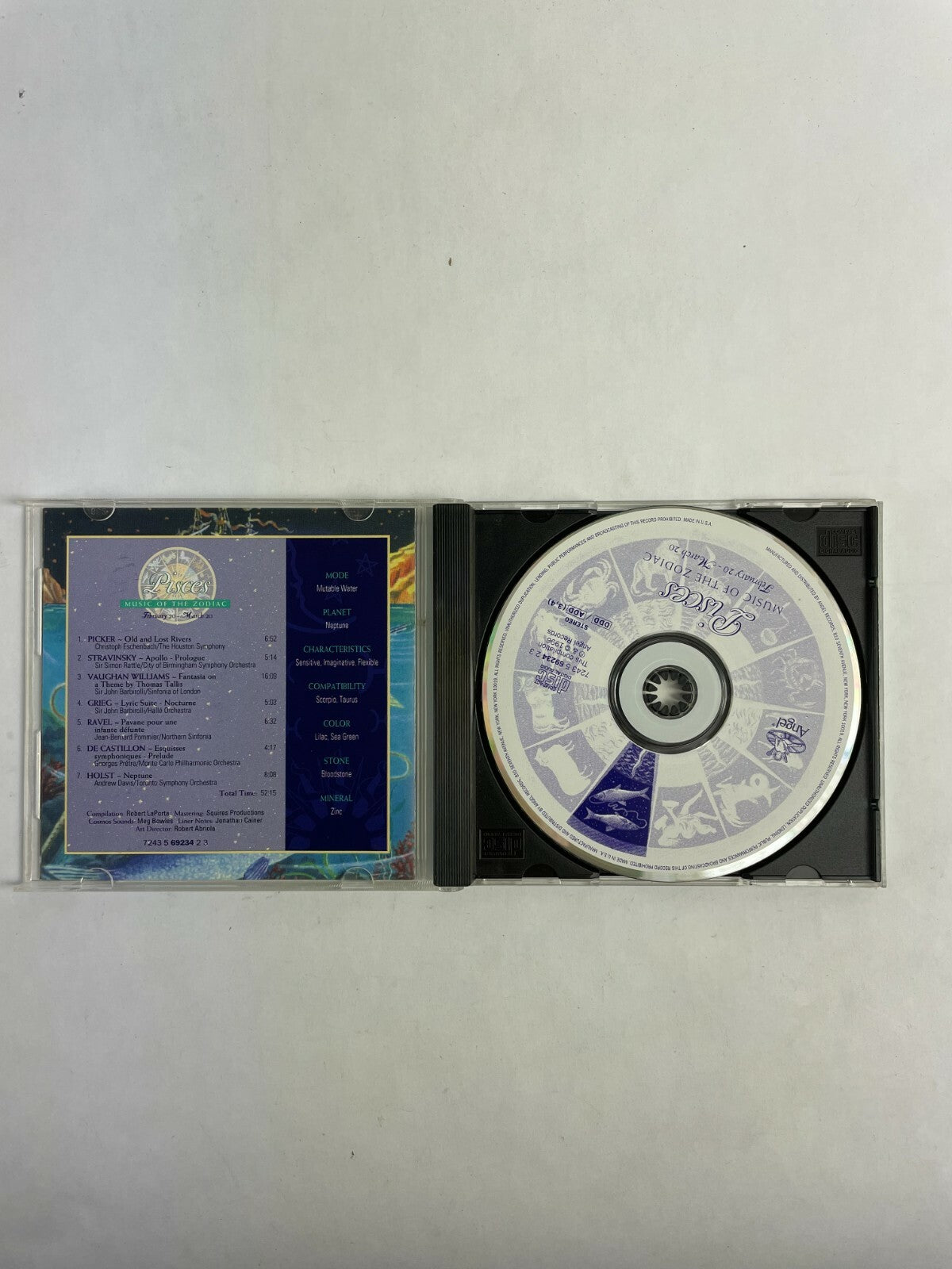 Pisces Music of the Zodiac February 20 - March 20 CD Q2